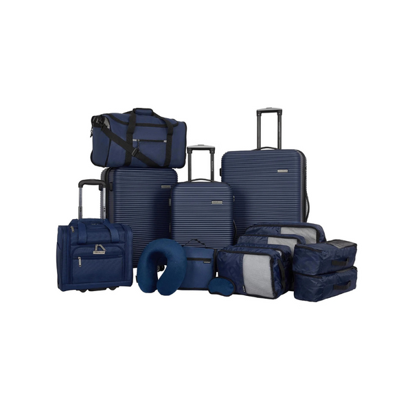 14-Piece Travelers Club Al-In-One Upright Travel Set