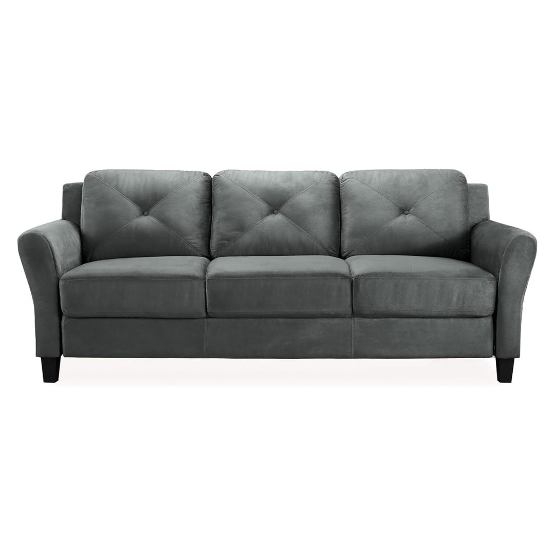 Lifestyle Solutions Harvard 78.7" Rectangle 3-Seater Harrington Sofa