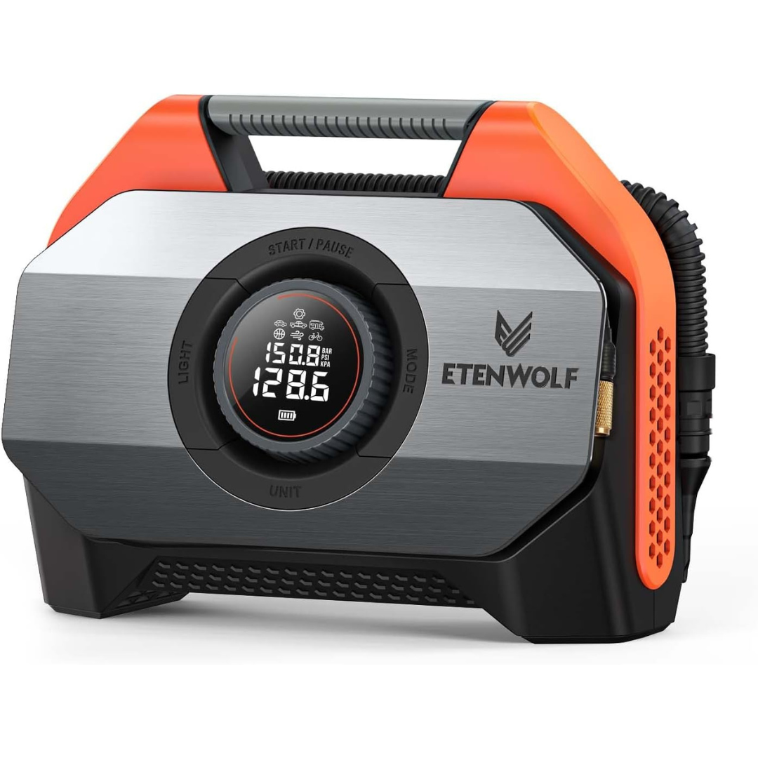 Etenwolf Vortex S6 Tire Inflator Portable Air Compressor (2 Colors)