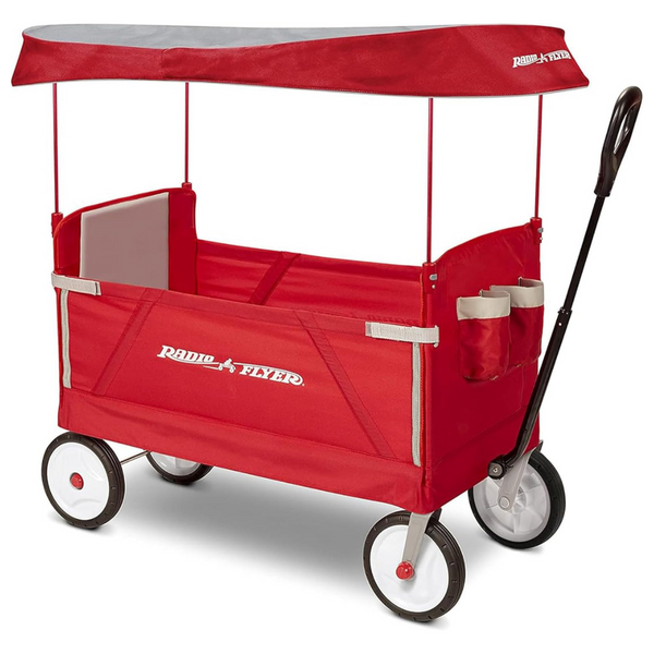 Radio Flyer Kids 3-In-1 EZ Folding Wagon With Canopy