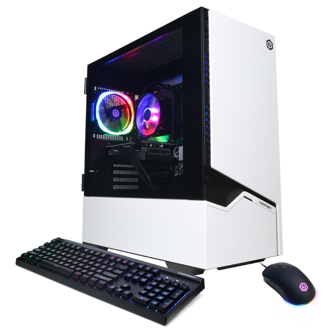 CyberPowerPC Gamer Xtreme Gaming Desktop (i5-14400F / 16GB RAM / 1TB SSD / 6GB RTX 3050) + Intel Holiday 2024