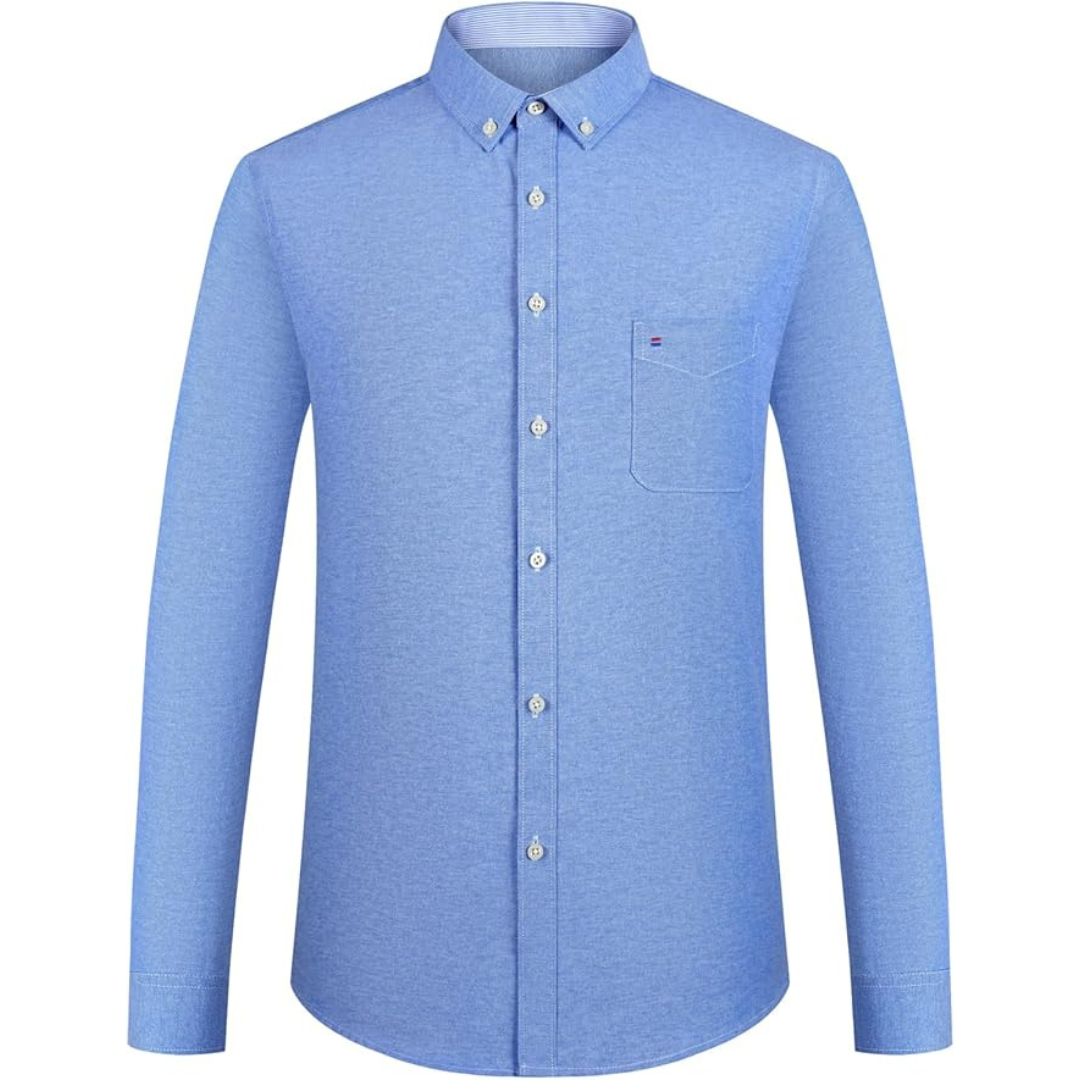 Men's Breathable Stylish Cotton Blend Casual Oxford Shirt