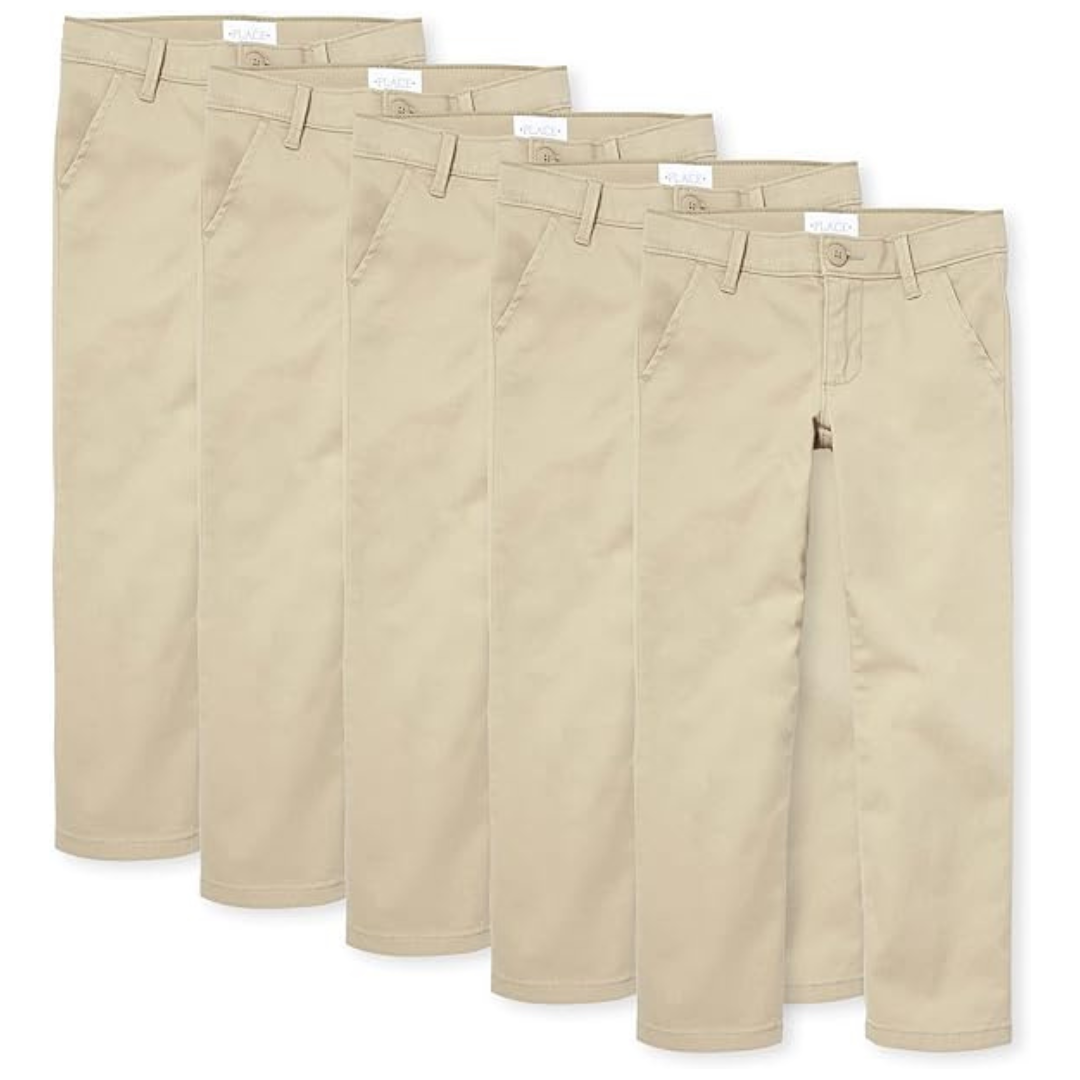 5-Pack The Children's Place Girls Skinny Chino Pants