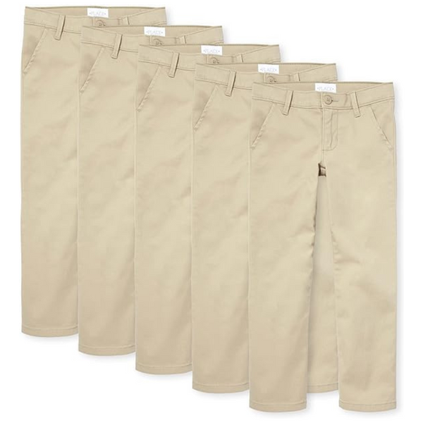 5-Pack The Children's Place Girls Skinny Chino Pants