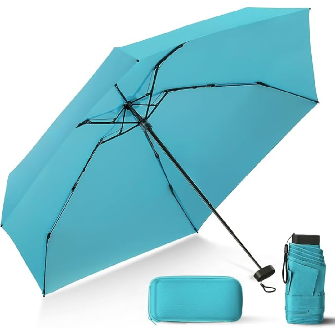 Compact Travel Umbrella with Case (Various)