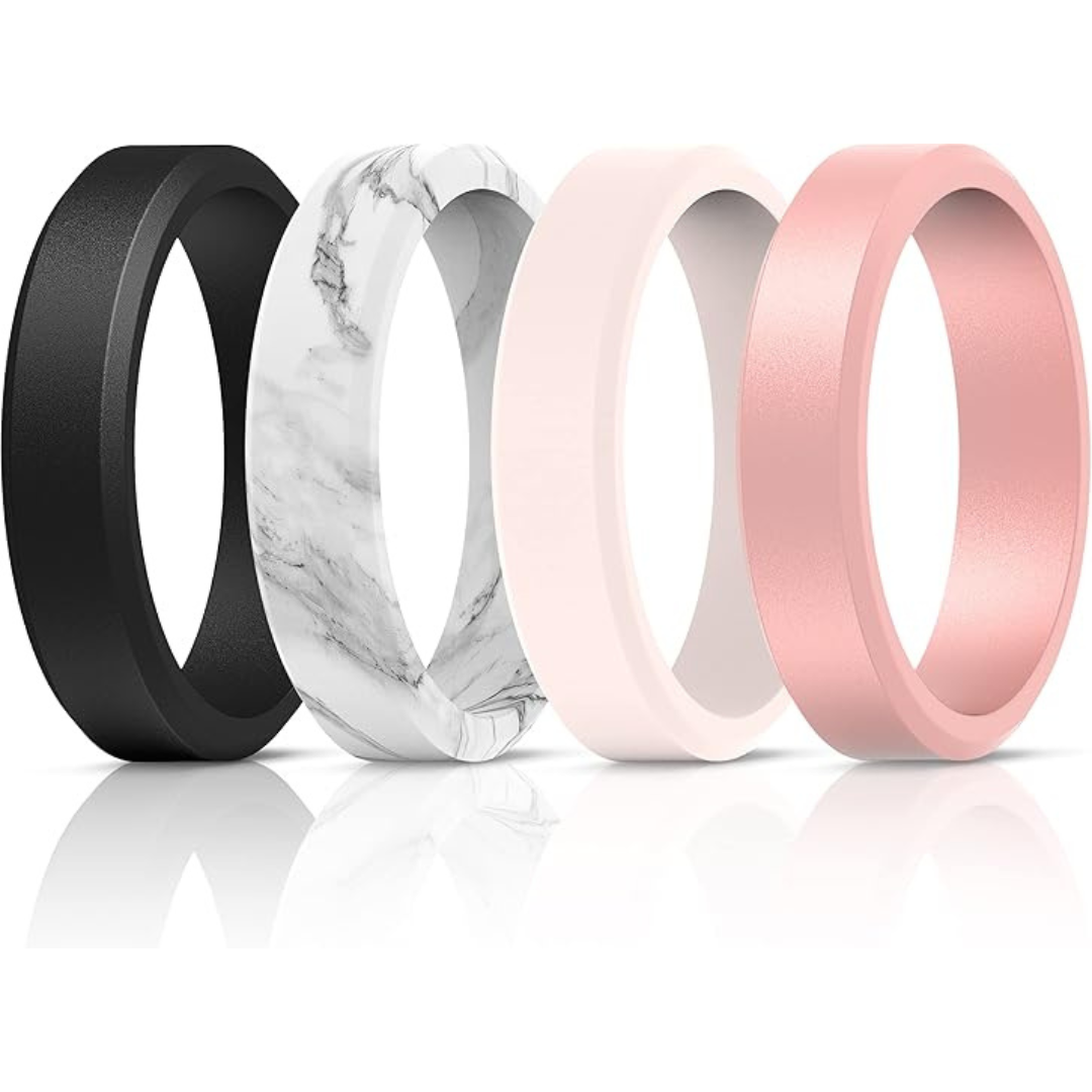 Silicone Wedding Rings-Variety Multipack