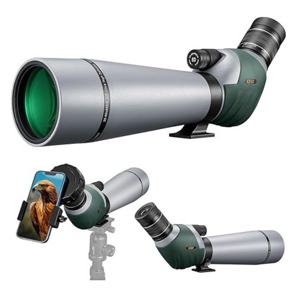 Gosky 20-60x80 Dual Focusing ED Spotting Scope With Carrying Case