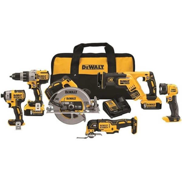 Dewalt 20V MAX XR 6-Piece Combo Kit w/ Batteries & Charger (DCK694P2)