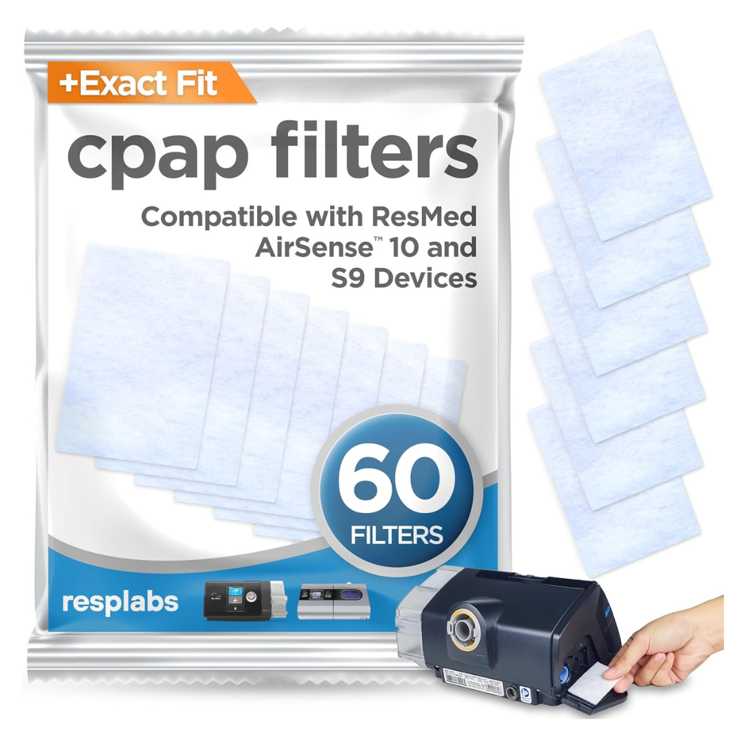 60-Pack Resplabs CPAP Filters Compatible With The ResMed AirSense