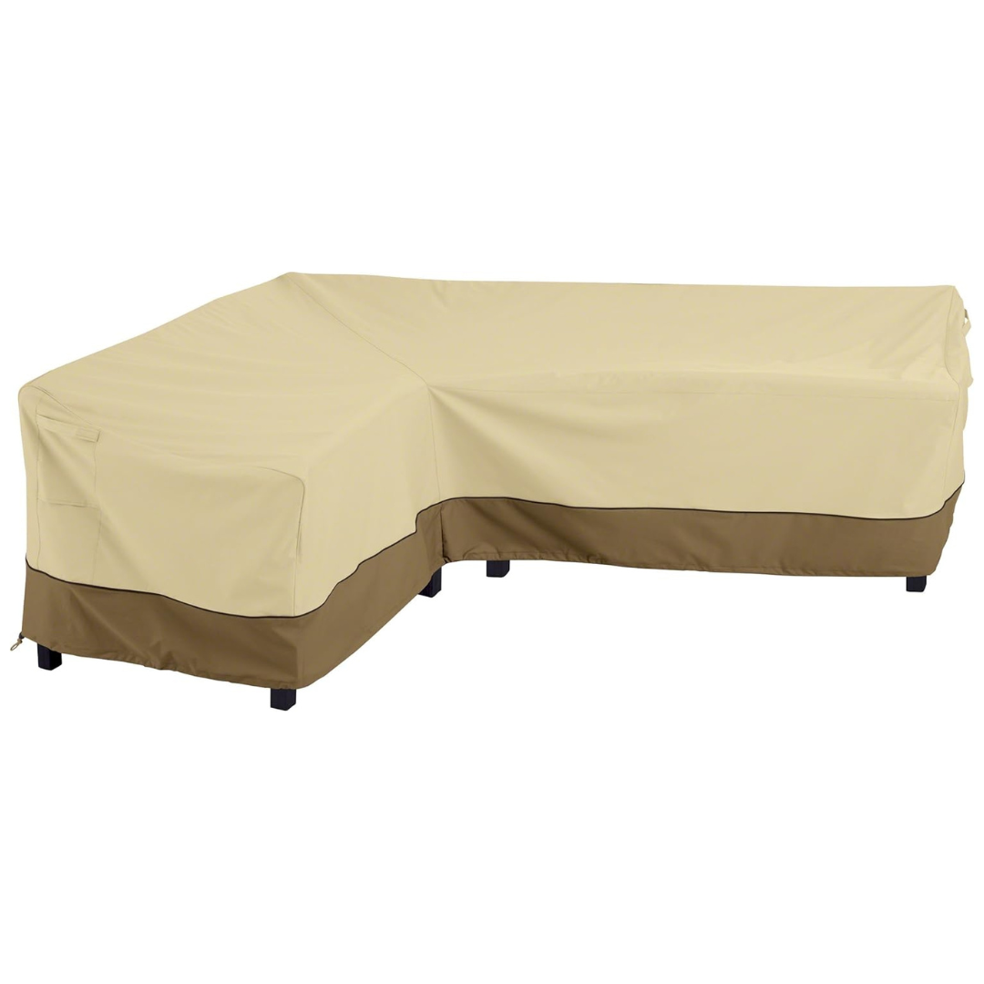 Classic Accessories Large Veranda Patio L-Shaped Sectional Sofa Cover