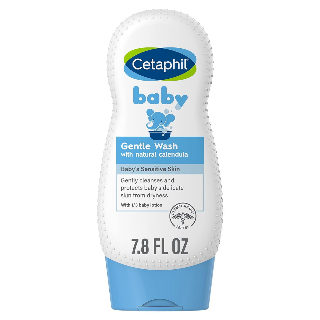 7.8oz Cetaphil Soap Free Hypoallergenic Baby Body Wash With Organic Calendula