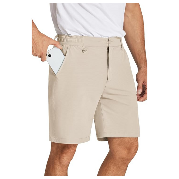 Coofandy Men's 7" Casual Lightweight Quick Dry Beach Shorts