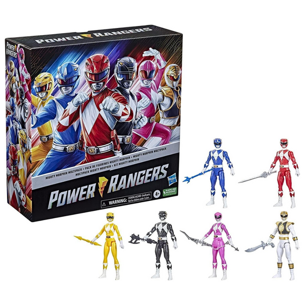 6-Pack Power Rangers Mighty Morphin Multipack 12" Action Figure Toys