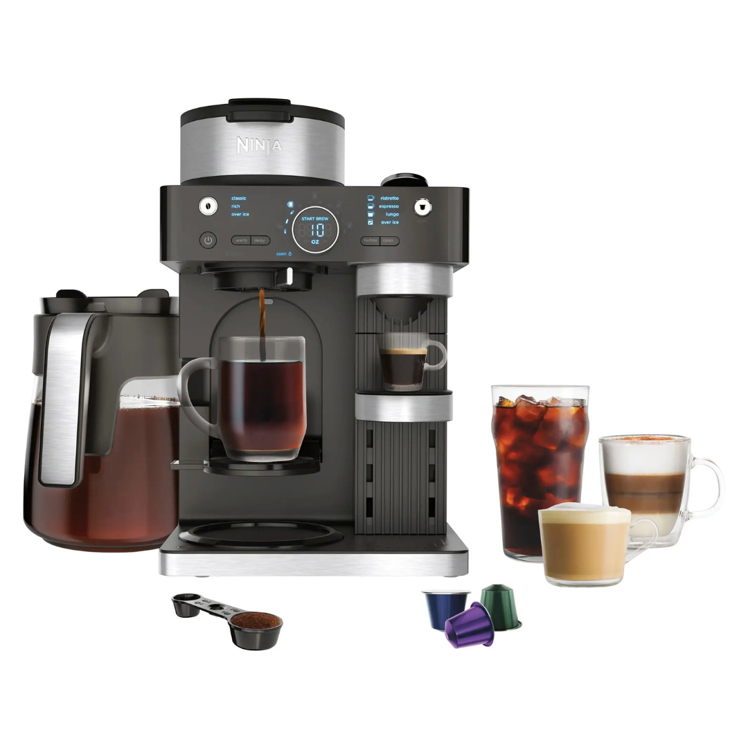 Ninja Single-Serve 12-Cup Carafe Espresso & Coffee Barista System