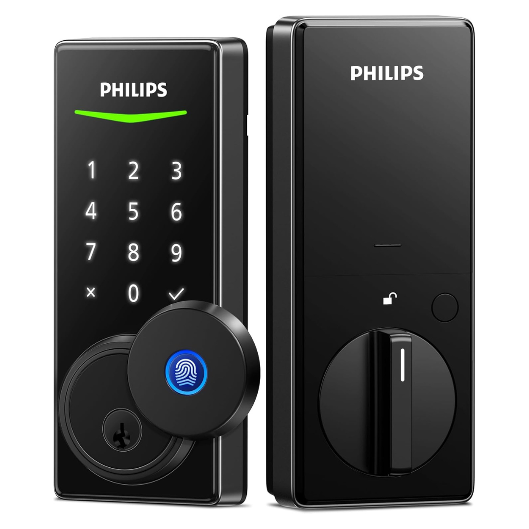 Philips Keyless Entry Door Fingerprint Door Lock With Code