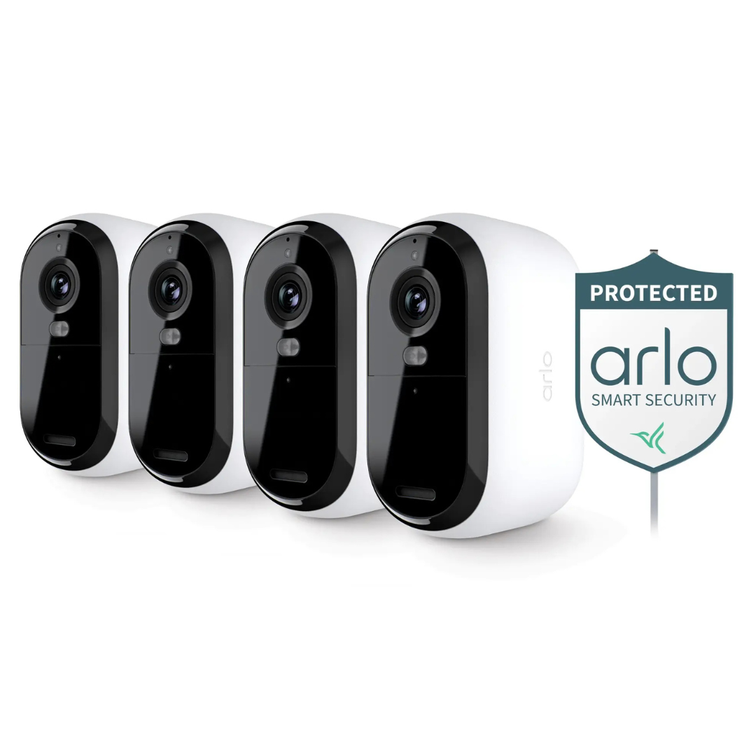 Arlo Essential 4-Camera Outdoor Wireless 2K Security Camera