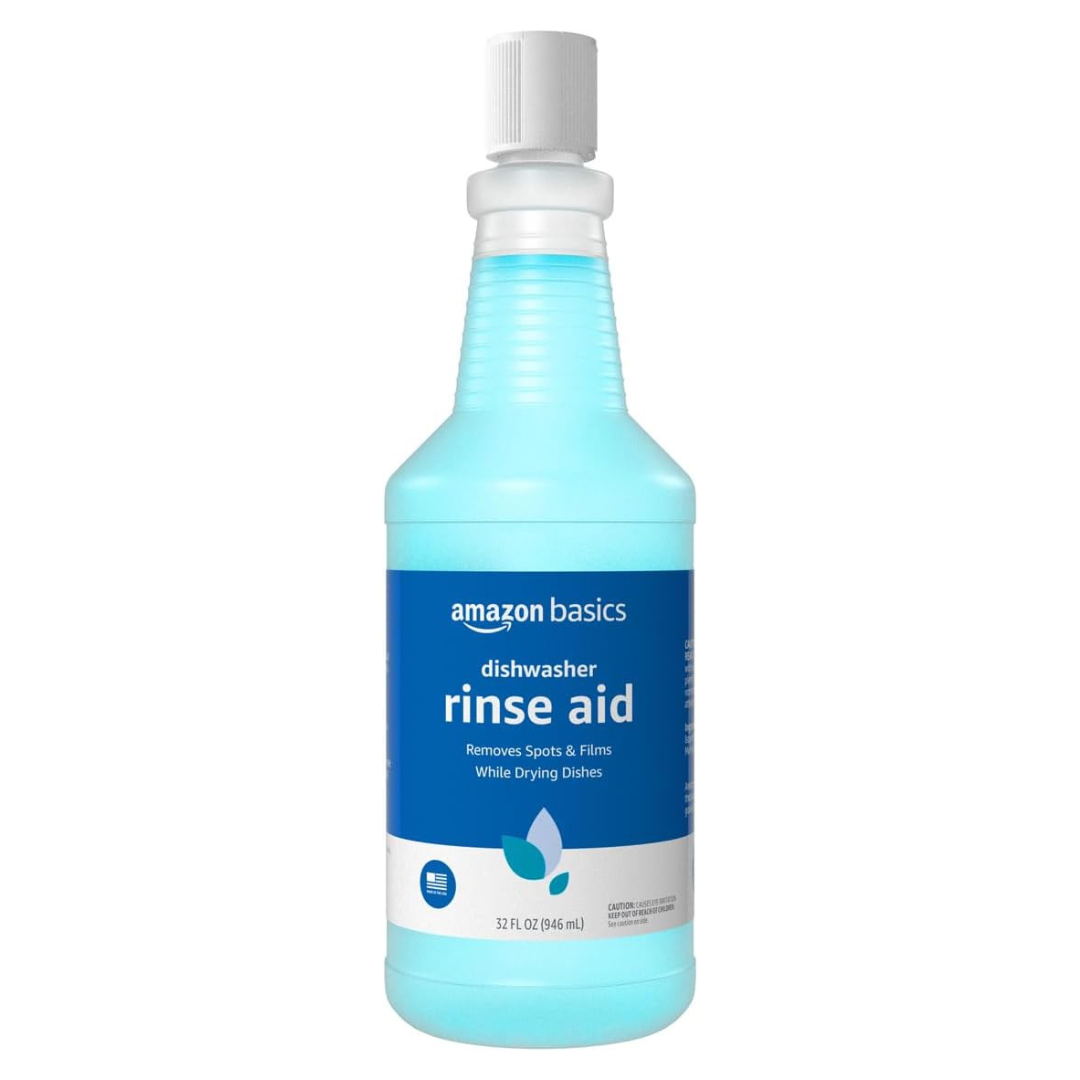 Amazon Basics Dishwasher Rinse Aid Liquid (32 oz)