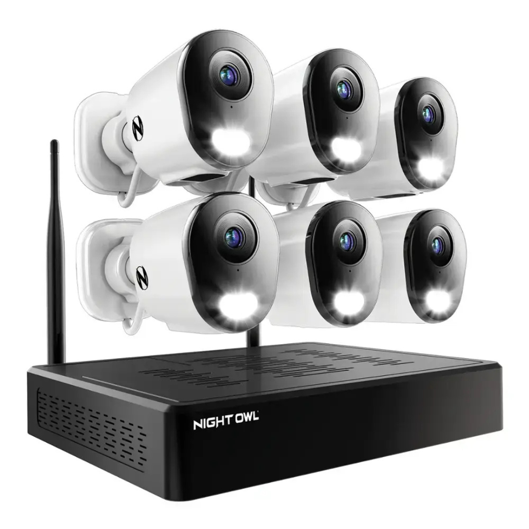 Night Owl 10 Channel 6 Camera Wireless 2K 1TB NVR Security System