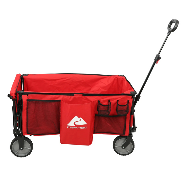 Ozark Trail Camping Utility Wagon with Tailgate & Extension Handle