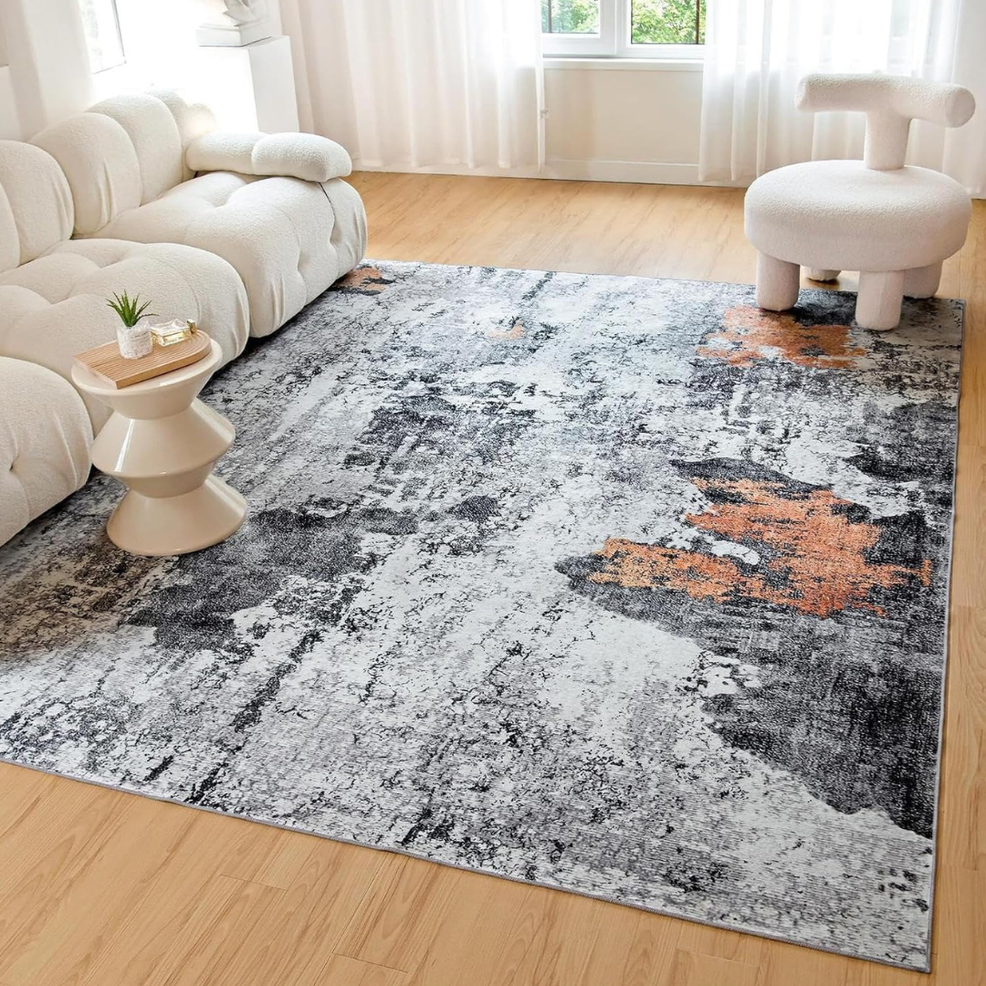 5 x 7ft Modern Abstract Design Washable Area Rugs