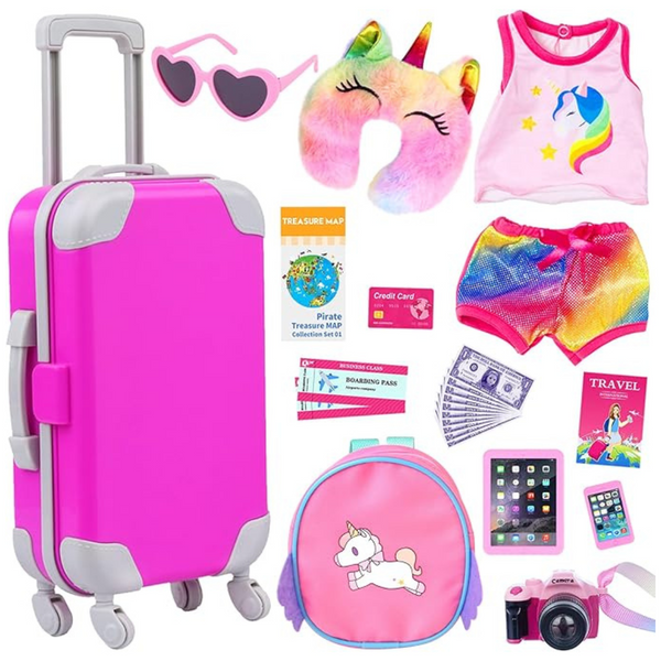 24-Piece Zita Element 18" Doll Accessories Travel Set