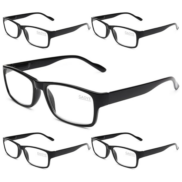 5-Pack Unisex Blue Light Blocking Readers Eyeglasses