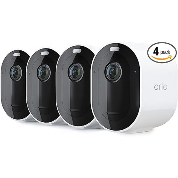 4-Pack Arlo Pro 5S 2K Wireless Spotlight Camera