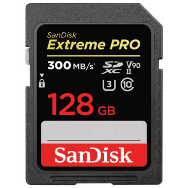 SanDisk Extreme PRO 128GB UHS-II / U3 V90 SDXC Memory Card