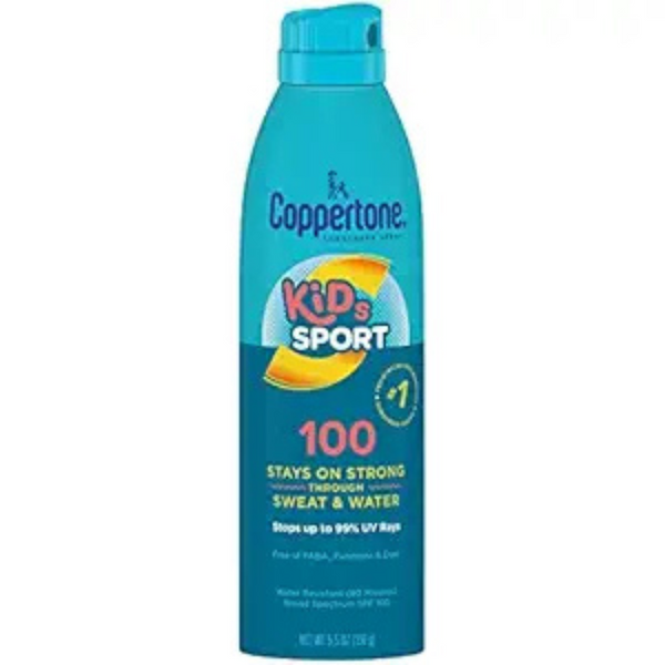 5.5Oz Coppertone Kids Sport Sunscreen Spray, SPF 100