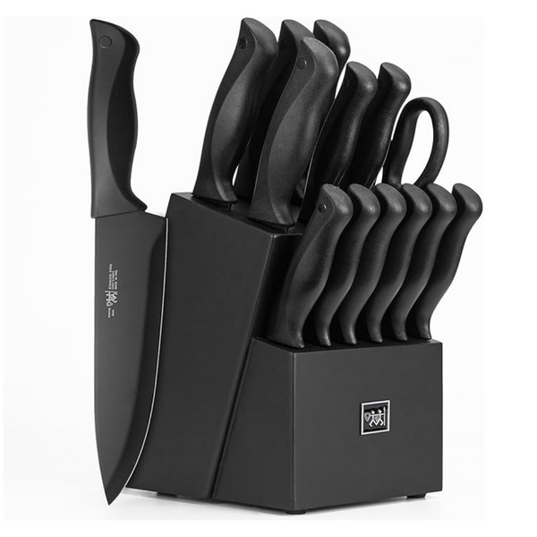 15-Piece Dishwasher Safe Kitchen Knife Set With Block