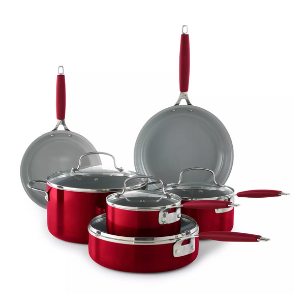 Food Network 10-Pc. Nonstick Ceramic Cookware Set