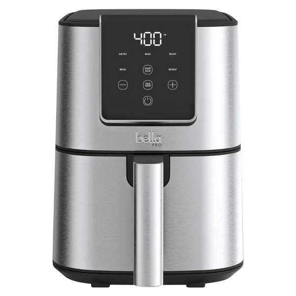 Bella Pro 4-Qt Touchscreen Slim Stainless Steel Air Fryer