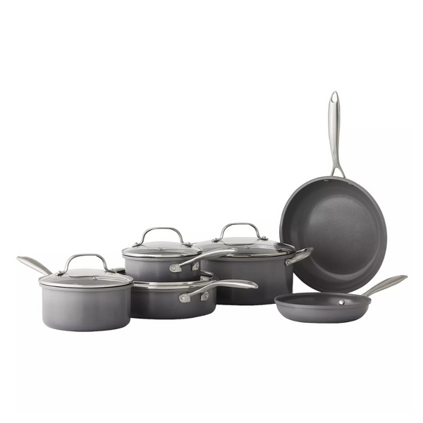 Food Network 10-Piece Ombre Nonstick Ceramic Cookware Set