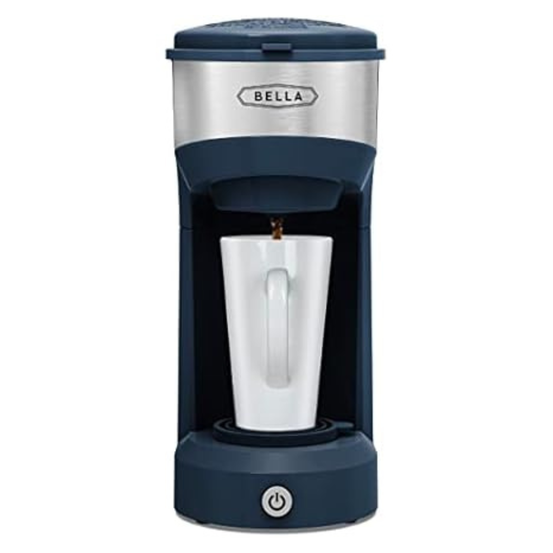 Bella Dual Brew Single Serve Coffee Maker, 14 Oz