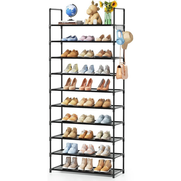 EWXZY 10-Tiers 40-Pairs Shoe Rack