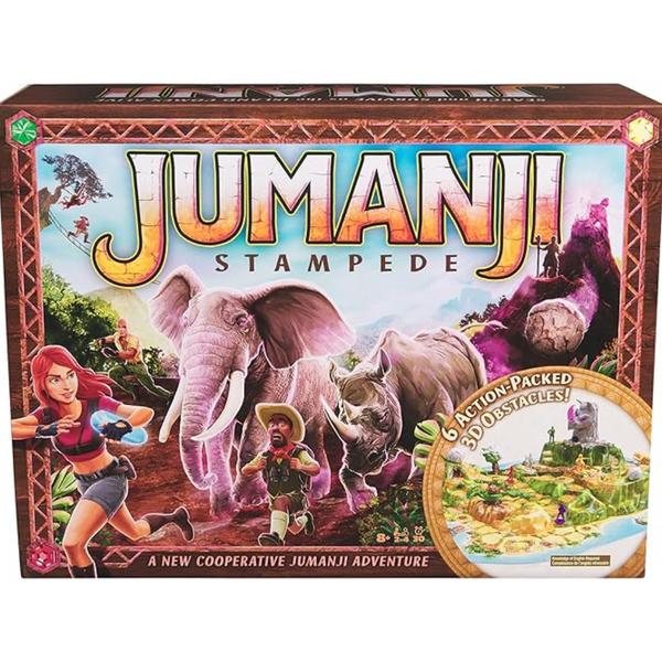 Spin Master Jumanji Stampede 3D Cooperative Board Game