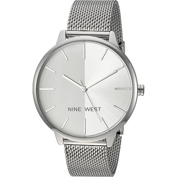 Nine West Women's Sunray Dial Mesh Bracelet Watch