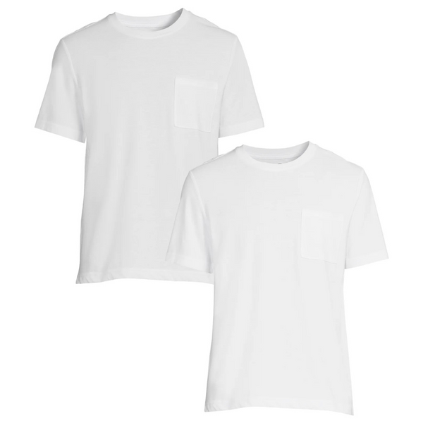 2-Pack Athletic Works Men's and Big Men's Pocket Tee