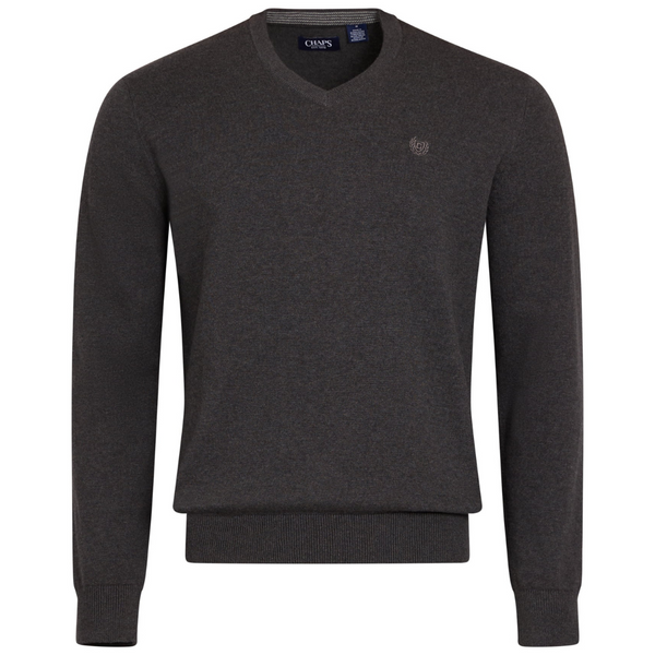 Chaps Men's Cotton V-Neck Fine Gauge Sweater