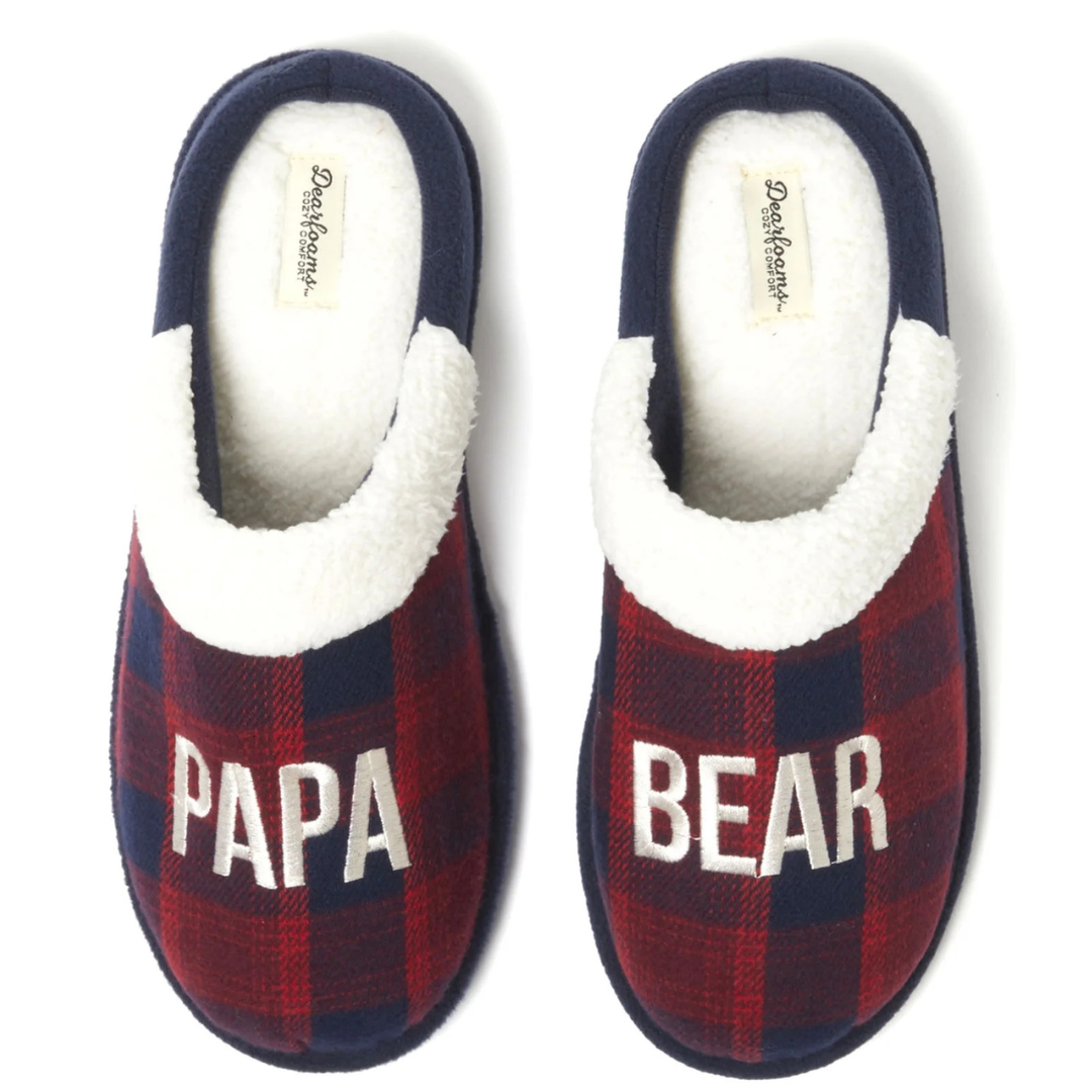 Dearfoams Cozy Comfort Men's Papa Slippers