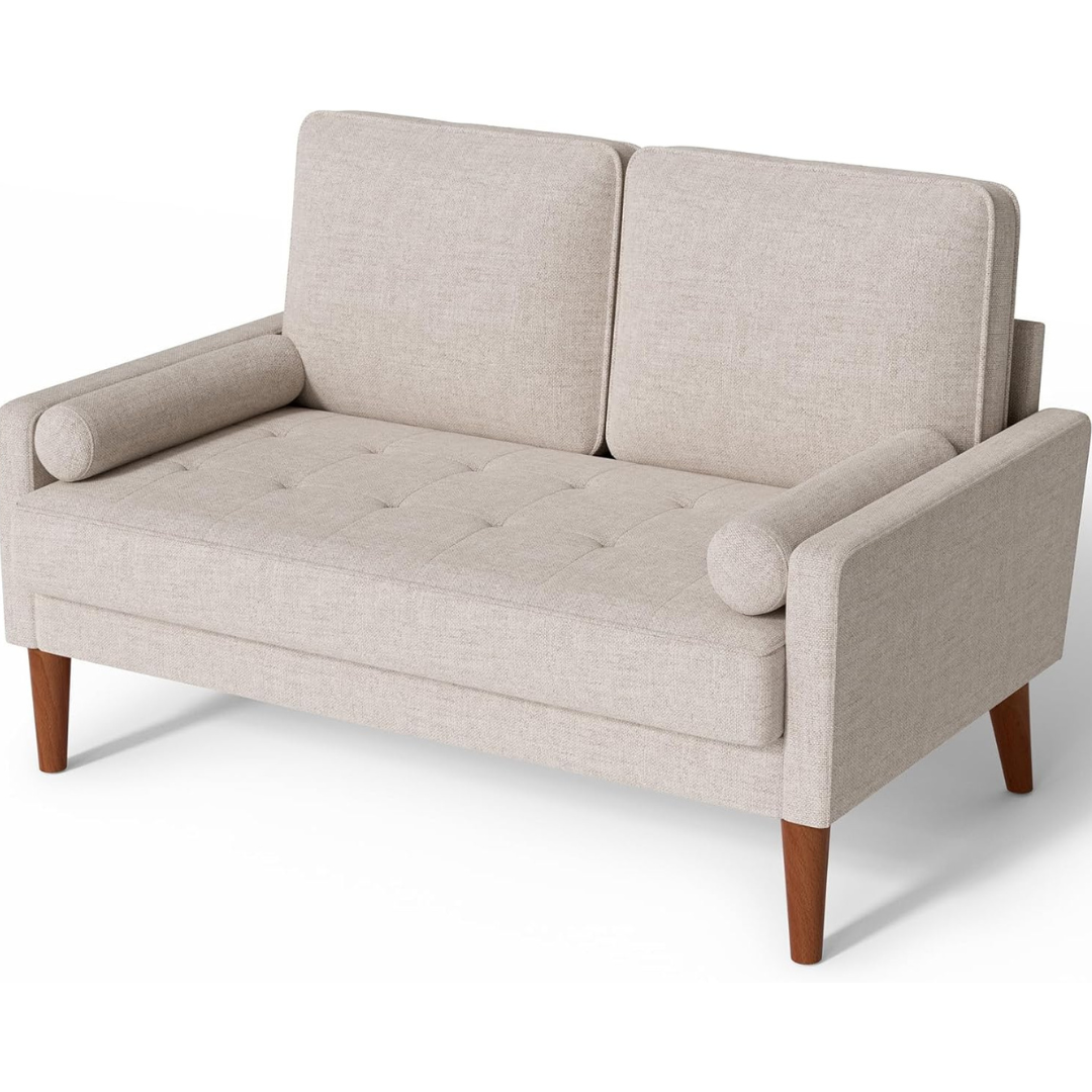 Vesgantti 48" Mid Century Modern Small Couch Loveseat Sofa