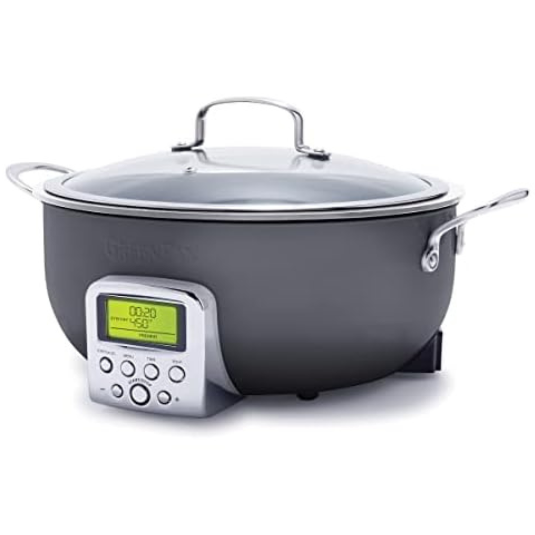 GreenPan Elite Essential Smart Electric 6QT Skillet Pot