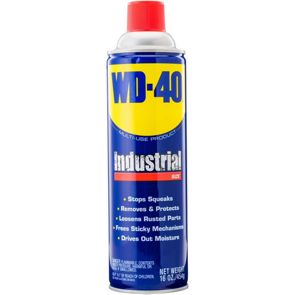 WD-40 Multi-Use Lubricant Aerosol Spray (Industrial Size, 16 Oz)