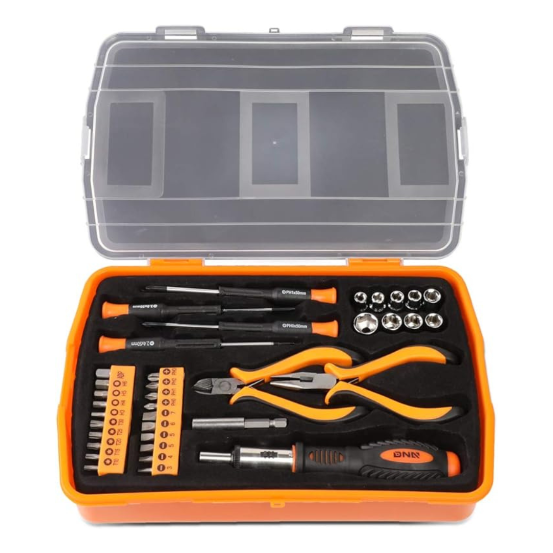 37-Piece DNA Motoring Handheld Tool & Complete Drill Bits Set (TOOLS-00035)