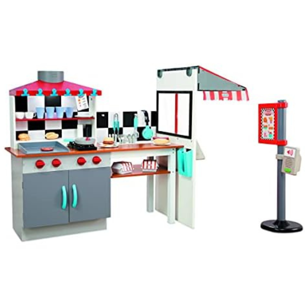 Little Tikes Real Wood Drive-Thru Diner Wooden Play