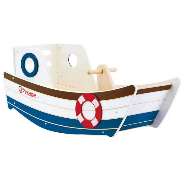 Hape High Seas Wooden Rocking Ride-On Gift Idea For Toddlers