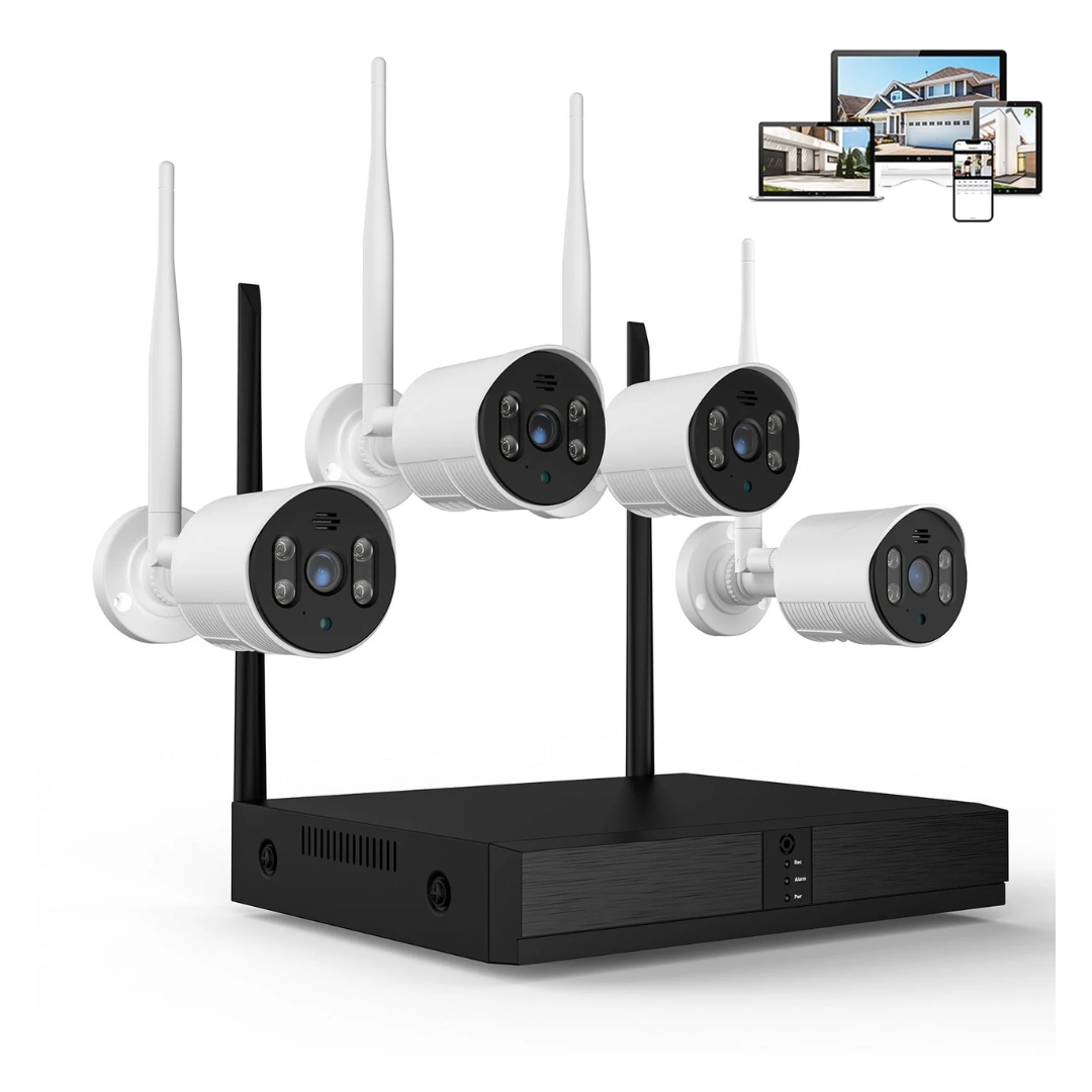 4-Pack TopVision 8-Channel Security Surveillance Camera System