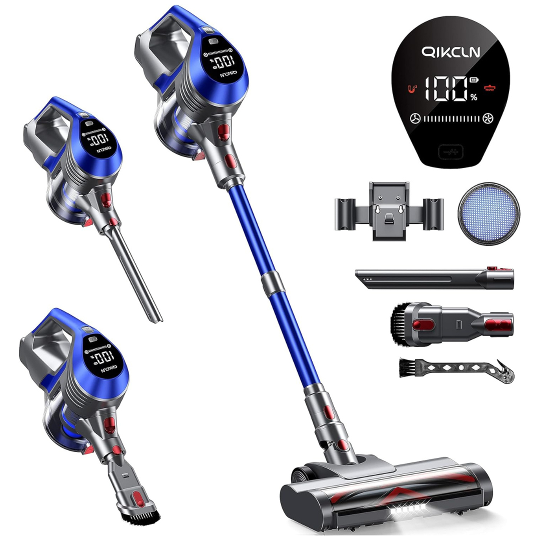 QikCln 23Kpa Cordless Stick Vacuum Cleaner