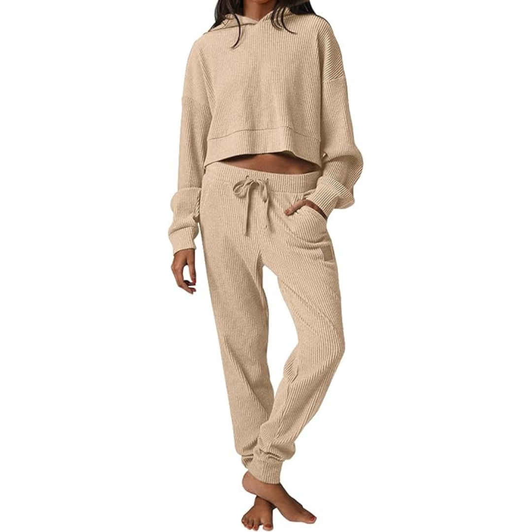 Women's 2 Piece Outfits Lounge Hoodie Sweatsuit Sets (Select Colors)