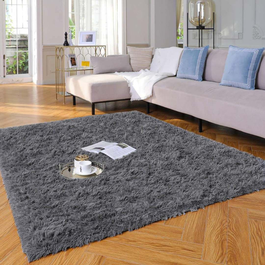 Ophanie Upgrade 4ft x 6ft Fluffy Shaggy Soft Area Rug